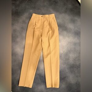 Women’s Tan 100% Wool Pants